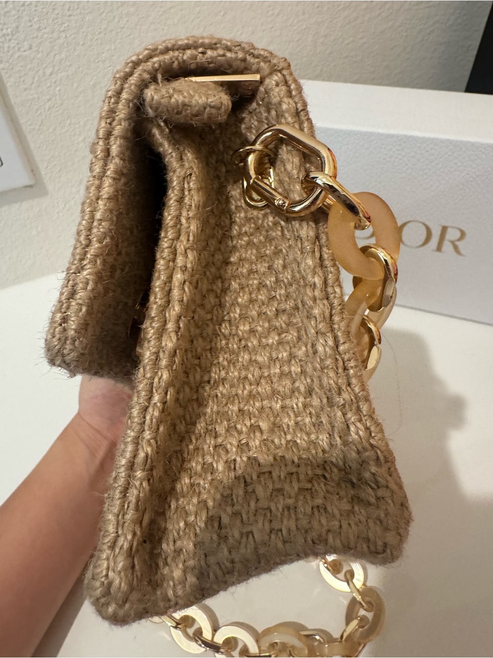 Dior Beauty Makeup Bag Woven D rings and chain Added - Picture 5 of 14